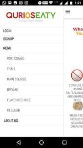 QuriosEATY - Your Daily Meal P screenshot 1