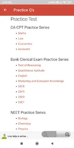 PREXAM for JEE, NEET, CA, CS screenshot 3