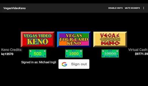 Vegas Video Keno screenshot 10