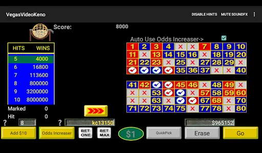 Vegas Video Keno screenshot 12