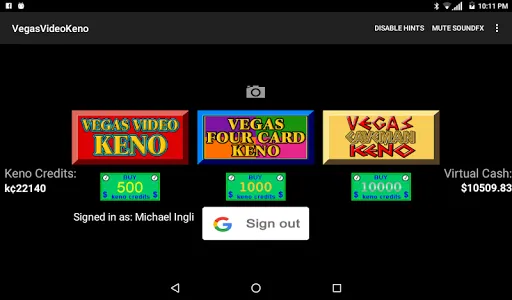 Vegas Video Keno screenshot 4