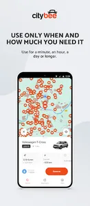 CityBee shared mobility screenshot 2