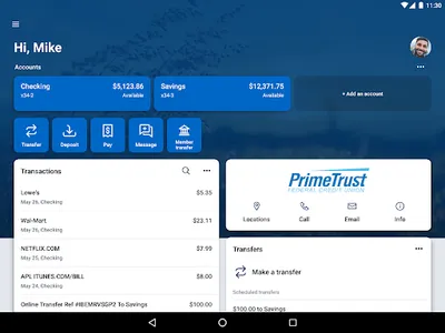 PrimeTrust FCU Mobile screenshot 8