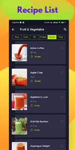 Fruit Vegetable Juice Recipes screenshot 1