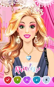 Princess Color by Number Game screenshot 7