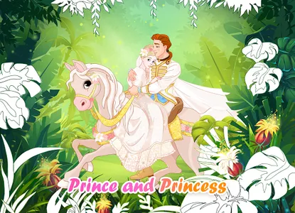 Princess Color by Number Game screenshot 8