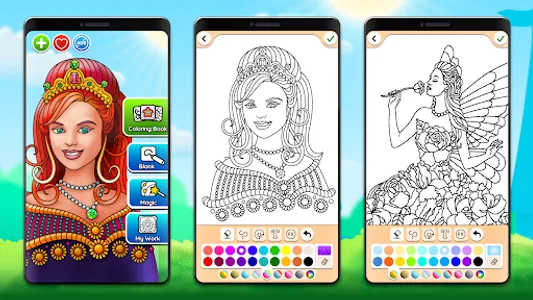 Princess Coloring Game screenshot 13