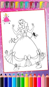 Princess Coloring:Drawing Game screenshot 1