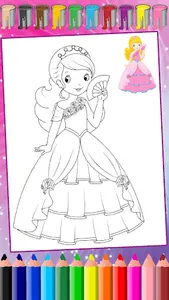 Princess Coloring:Drawing Game screenshot 12