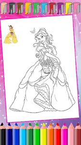 Princess Coloring:Drawing Game screenshot 14