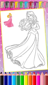 Princess Coloring:Drawing Game screenshot 5