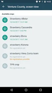 Crop Registration screenshot 2