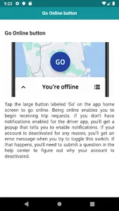 User guide for Uber driver app screenshot 4