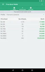 Prize Bond Wallet screenshot 10