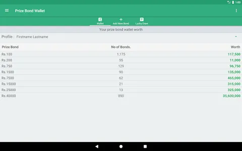 Prize Bond Wallet screenshot 17