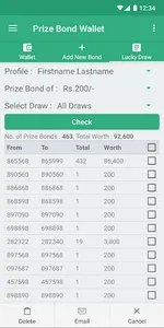 Prize Bond Wallet screenshot 4