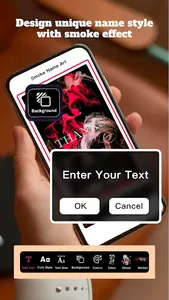 Smoke Name Art Maker App screenshot 1