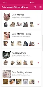 Cat Memes Stickers WASticker screenshot 3