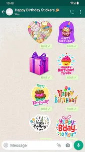 Stickers Happy Birthday screenshot 0