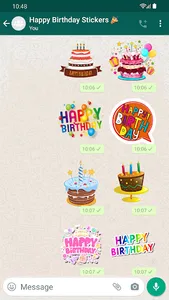 Stickers Happy Birthday screenshot 1