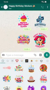 Stickers Happy Birthday screenshot 2