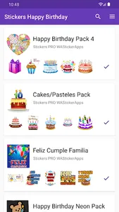 Stickers Happy Birthday screenshot 4