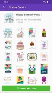 Stickers Happy Birthday screenshot 5