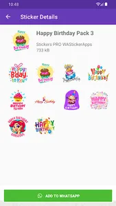 Stickers Happy Birthday screenshot 7