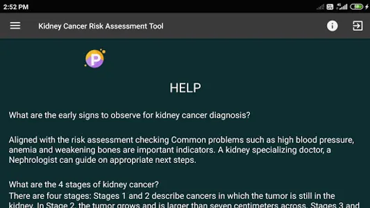 Kidney Cancer Health Risk Asse screenshot 11