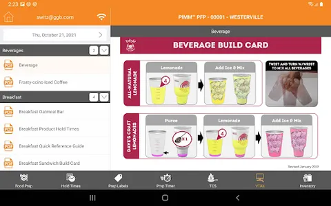 PIMM Food Prep screenshot 1