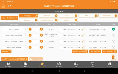 PIMM Food Prep screenshot 2