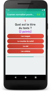 Examen normalisé :  français screenshot 3