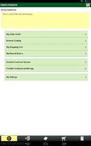 Ford’s Produce Ordering screenshot 0