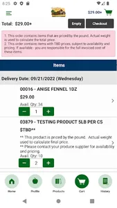 Valley Food Service Checkout screenshot 3