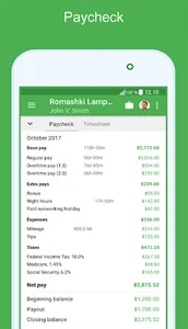 Green Timesheet - shift work l screenshot 1
