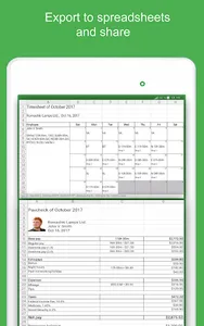 Green Timesheet - shift work l screenshot 10