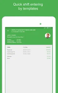 Green Timesheet - shift work l screenshot 13