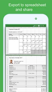 Green Timesheet - shift work l screenshot 2