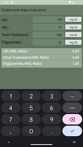 Cholesterol Ratio Calculator screenshot 13