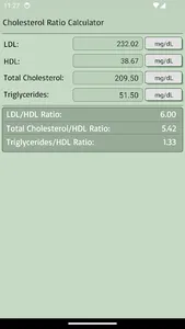 Cholesterol Ratio Calculator screenshot 14