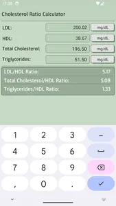 Cholesterol Ratio Calculator screenshot 15