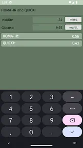 HOMA-IR & QUICKI Calculator screenshot 11