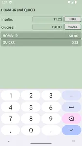 HOMA-IR & QUICKI Calculator screenshot 12