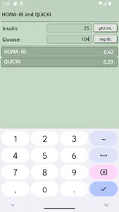 HOMA-IR & QUICKI Calculator screenshot 14