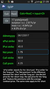 Call Put Option Calculator screenshot 3