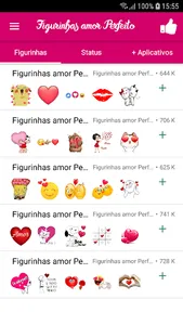 Figurinhas amor Perfeito screenshot 0