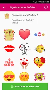 Figurinhas amor Perfeito screenshot 1