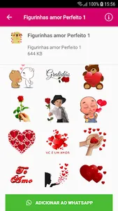 Figurinhas amor Perfeito screenshot 2