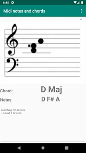 Midi notes and chords screenshot 1