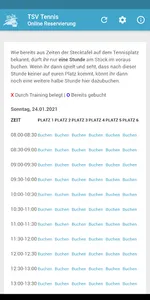 TSV Tennis - Online Reservieru screenshot 0
